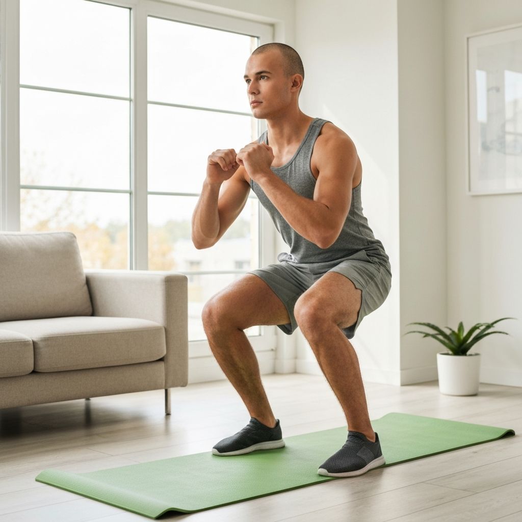 Bodyweight squat demonstration